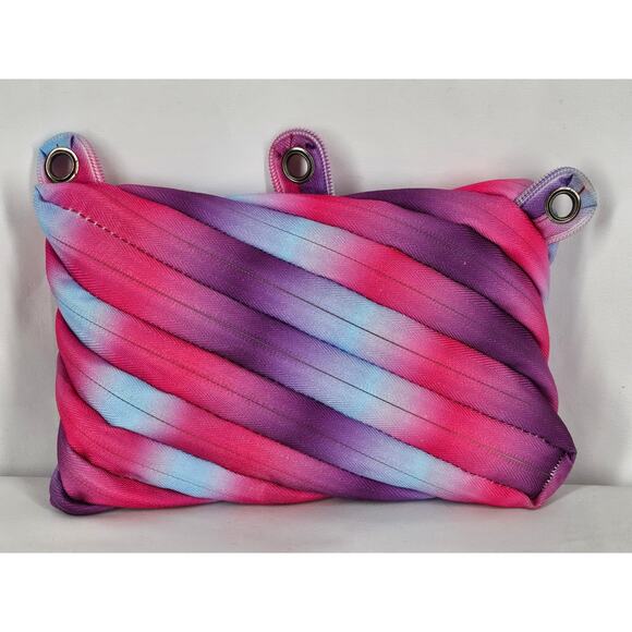 ZIPIT COLORZ 3 RIING POUCH ONE-ZIPPER MAKEUP & PENCIL POUCH WITH GROMMETS - Picture 2 of 10